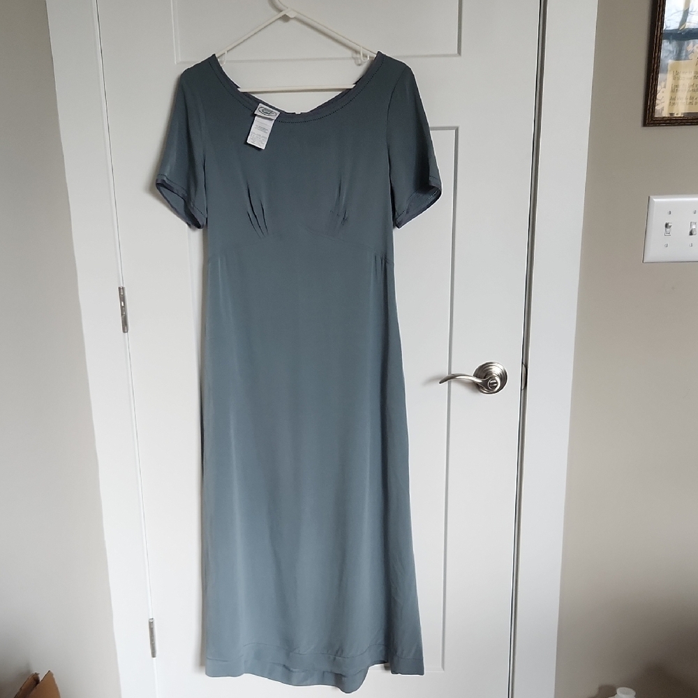 Laura Ashley Elegant Blue Women's Dress (Size 6)